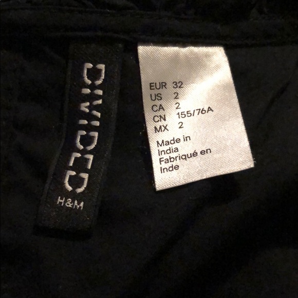 Embroidered Flowers Black Ruffled Shirt - Picture 6 of 6